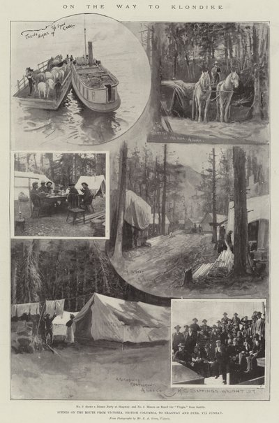 On the Way to Klondike by Henry Charles Seppings Wright